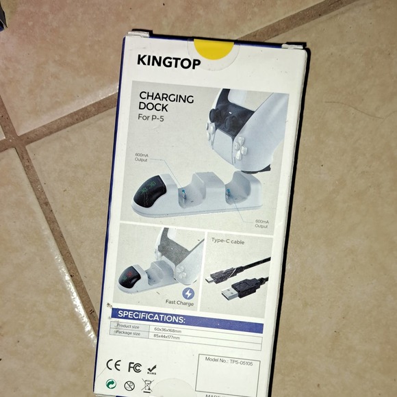 PlayStation Dual Sense PS5 Controller Charger with USB C Cable -LED Indicator - Picture 7 of 7